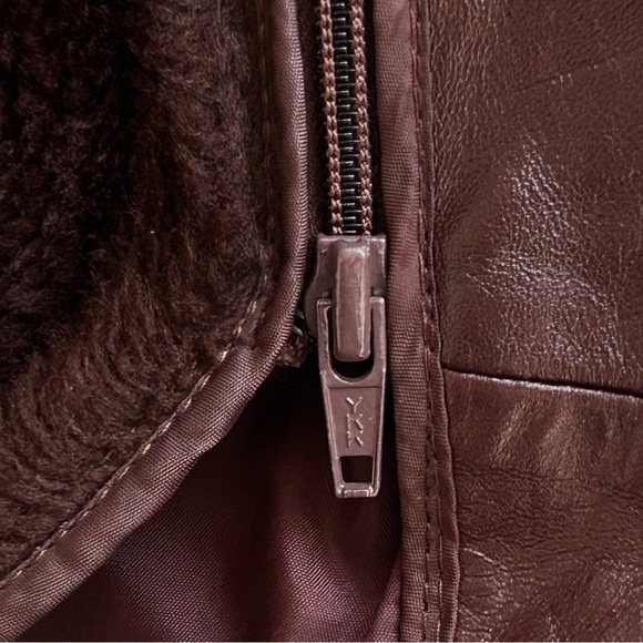 70s Vintage Berman's Brown Button Down Men's Leather Jacket Size 42 Fight Club - Picture 7 of 7